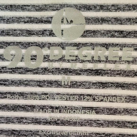 90 Degree by Reflex Striped Hooded Running Track Jacket with Thumbholes NEW - Picture 9 of 9